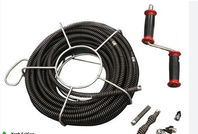 dây lò xo thông tắc ống phi 90