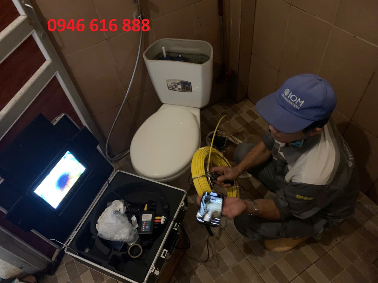 thông tắc cống bằng camera nội soi