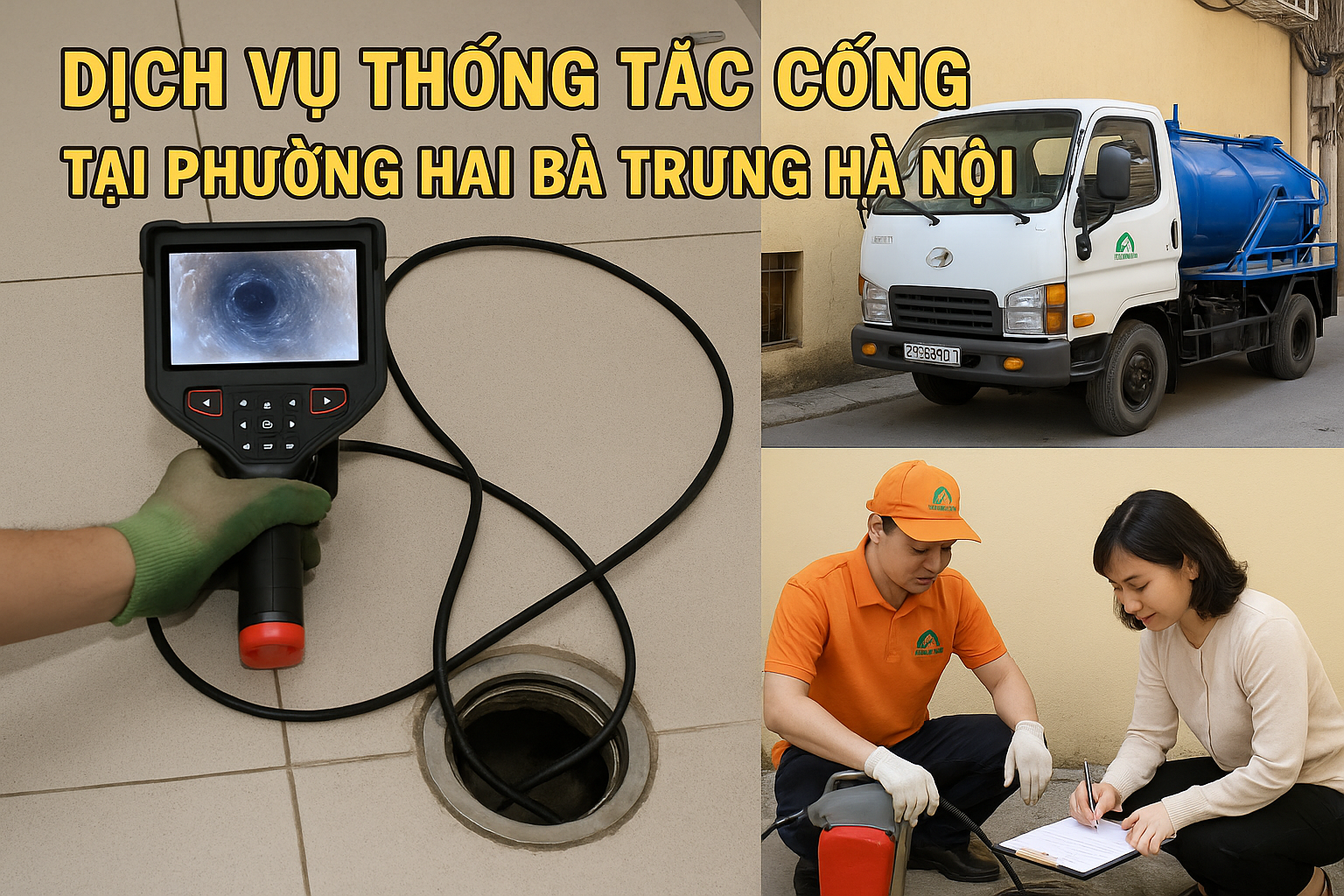dịch vụ thông tắc cống tại p hai bà trưng