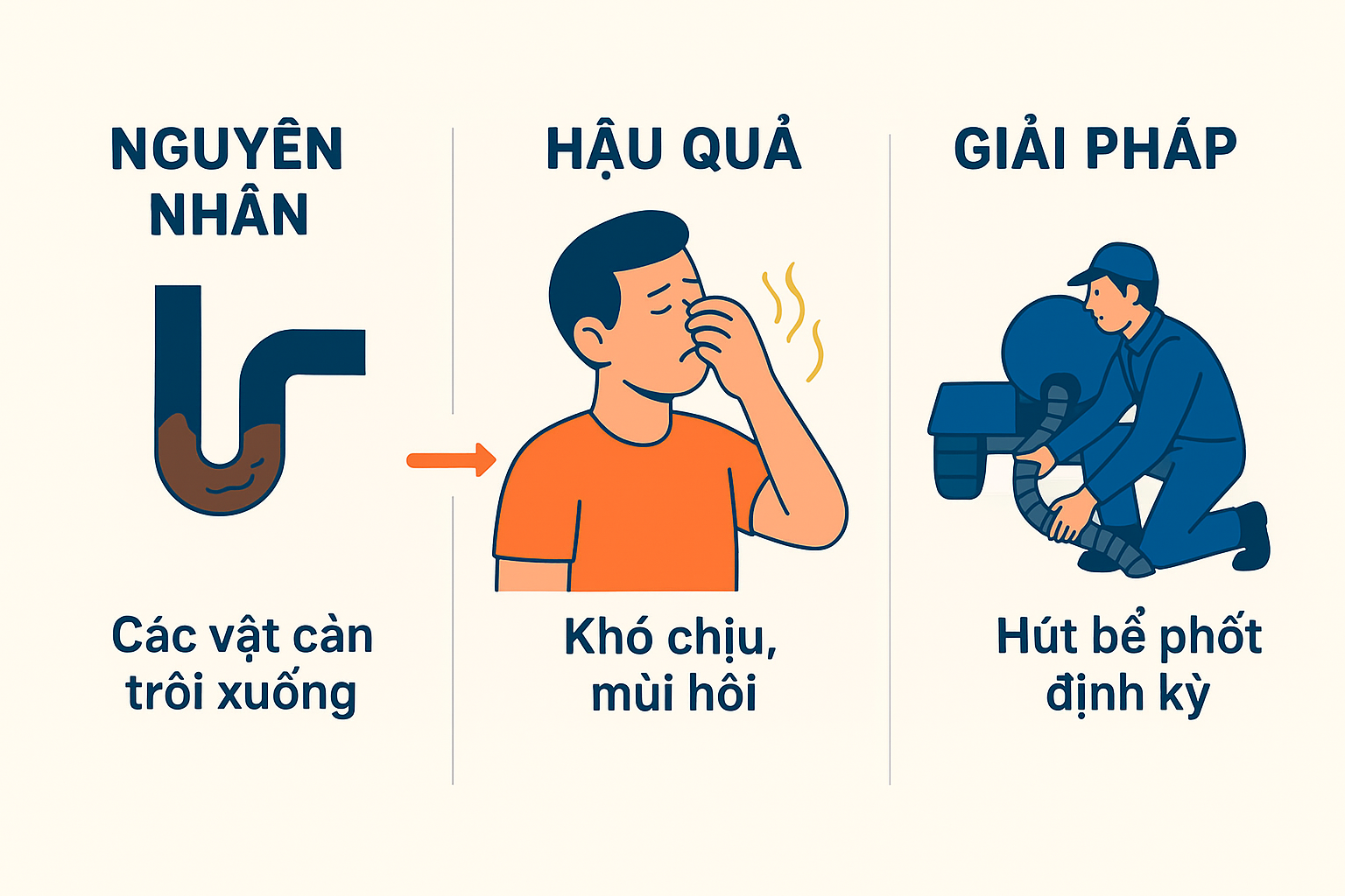 nguyên nhân gây tắc nghẽn , bể đầy