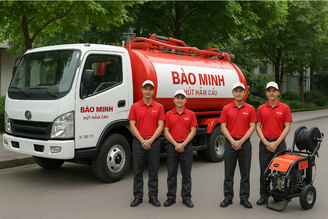 thông tắc cống tại hà nội két hợp xe hút và máy bắn tia nước áp lực ao