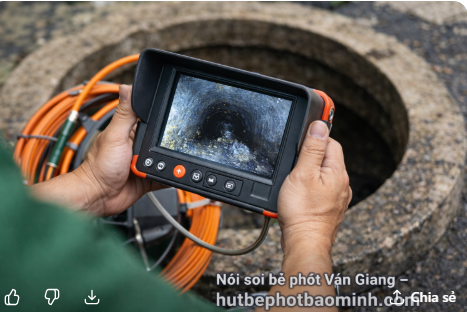 camera nội soi dò tìm bể phốt