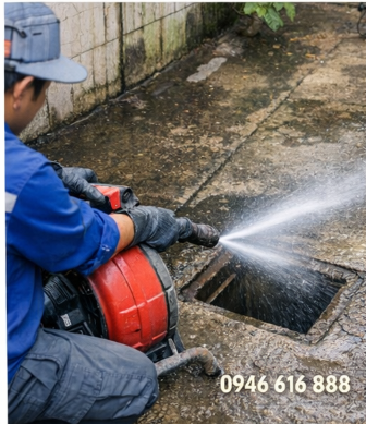 thông tắc cống dùng máy phản lực tại hcm