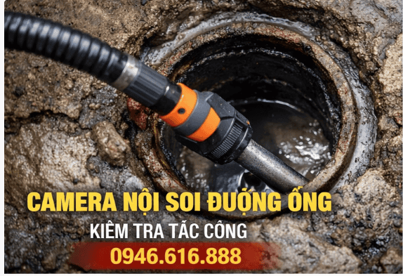 camera nội soi kiểm tra đường ống ống tắc
