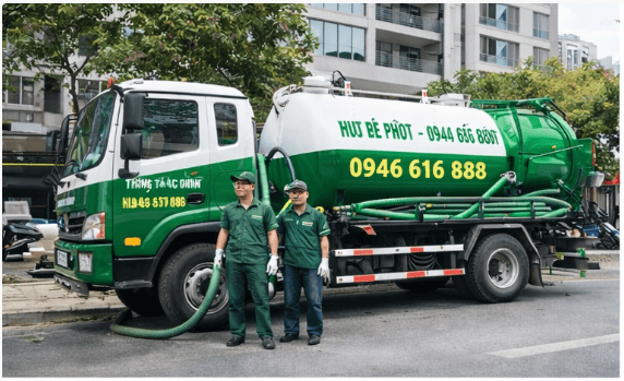 hút bể phốt tại phường hai bà trưng