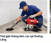 tghi công thông bồn cầu tại đường láng bằng lò xo
