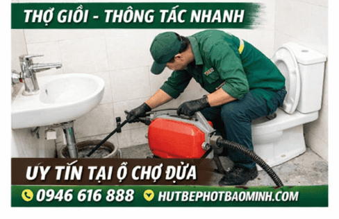 thợ thông tboonf cầu tại ô chợ dừa bằng máy lò xo