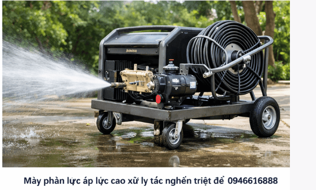 thông tắc cống bằng áp lực tia nước