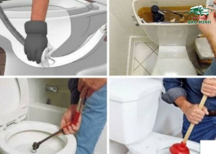 Cách xử lý bồn cầu thoát nước chậm (2)