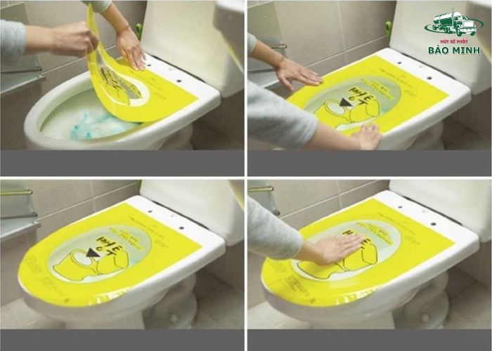Mẹo thông bồn cầu bằng băng dính (5) Mẹo thông bồn cầu bằng băng dính (5)