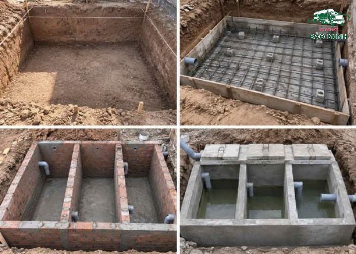 Sơ đồ bể phốt tự hoại