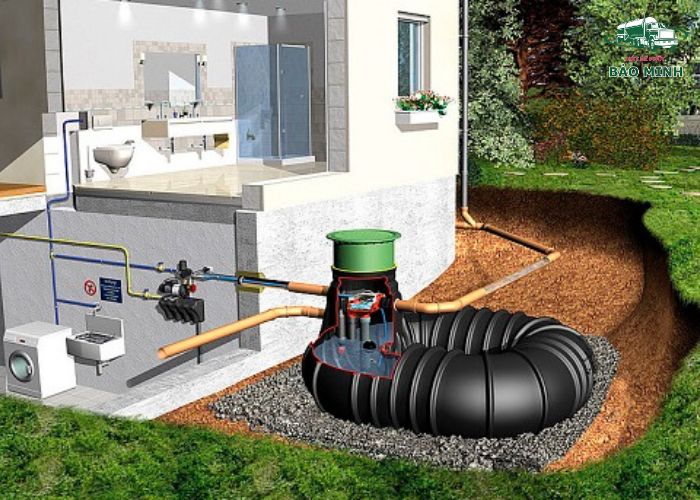 Vị trí đặt bể phốt trong nhà ống (4)