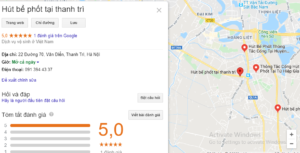 dịch vụ hút bể phốt tại thanh trì