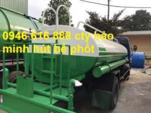 xe hút bể phốt để thông tắc bồn cầu tại hưng yên