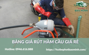 báo giá rút hầm cầu