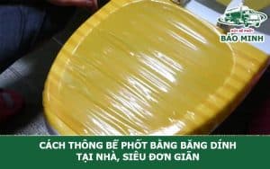Cách thông bể phốt bằng băng dính