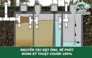 Nguyên tắc đặt ống bể phốt đúng quy trình, chuẩn 100%