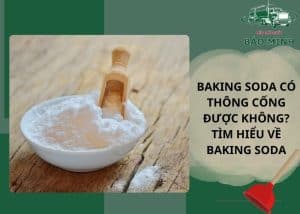 Baking soda có thông cống được không