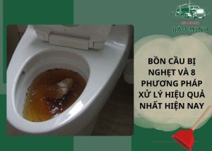 Bồn cầu bị nghẹt