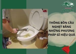 bồn cầu nghẹt