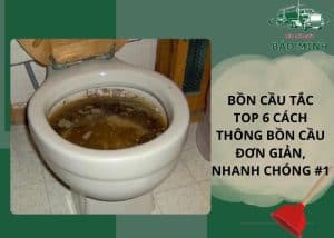 Bồn cầu tắc