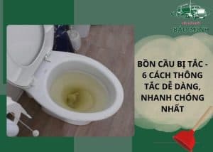 Bồn cầu bị tắc