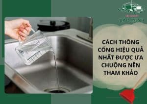 Cách thông cống hiệu quả nhất