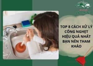 cách xử lý cống nghẹt