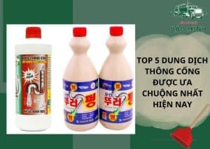 dung dịch thông cống