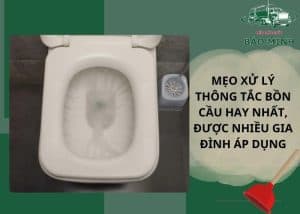 xử lý thông tắc bồn cầu