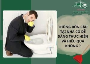 Thông bồn cầu tại nhà