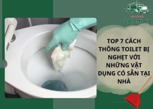 toilet bị nghẹt
