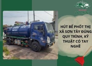 Hút bể phốt thị xã Sơn Tây