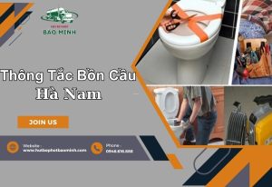 thông tắc bồn cầu Hà Nam