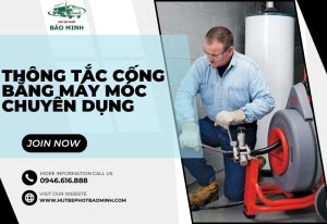 thông tắc cống bằng máy móc chuyên dụng Hà Nam