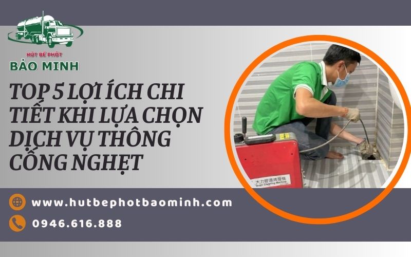 dịch vụ thông cống nghẹt