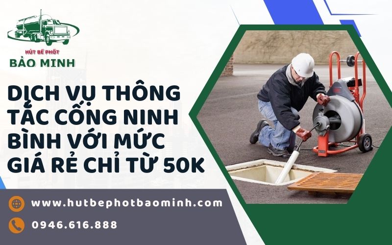 thông tắc cống Ninh Bình