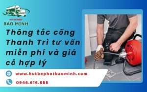 thông tắc cống Thanh Trì