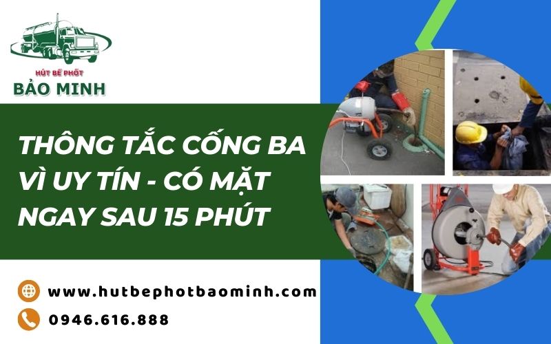 thông tắc cống ba vì