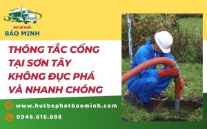 thông tắc cống tại sơn tây