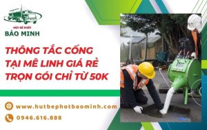 thông tắc cống tại mê linh