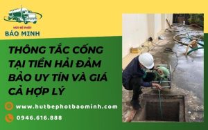 thông tắc cống tiền hải