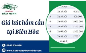 giá hút hầm cầu tại biên hòa