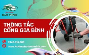 thông tắc cống gia bình