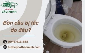 Bồn cầu bị tắc do đâu