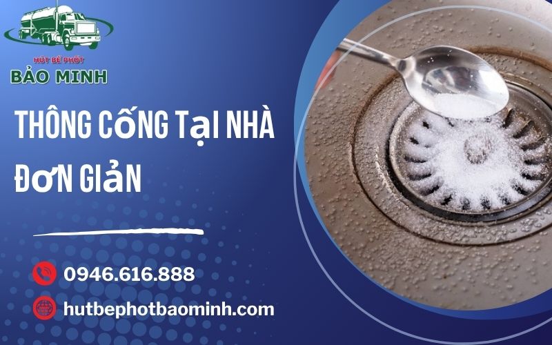 thông cống tại nhà đơn giản