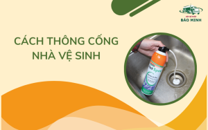 Cách thông cống nhà vệ sinh
