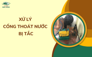 Xử lý cống thoát nước bị tắc