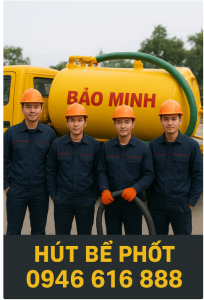 nhân viên hút bể phốt bảo minh