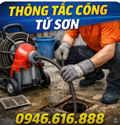 thông tắc cống từ sơn giá tốt nhất